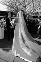 Demi Veil with Chantilly Lace